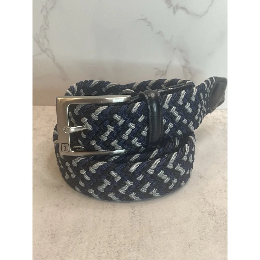 Men's PGA Tour Multicolor Belt Xl 42-44 genuine leather